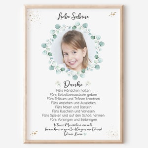 Abschiedsgeschenk Kita | Erzieherin | Kindergarten | Kinderpflegerin | Tagesmutter | Geschenk Danke | Eukalyptus