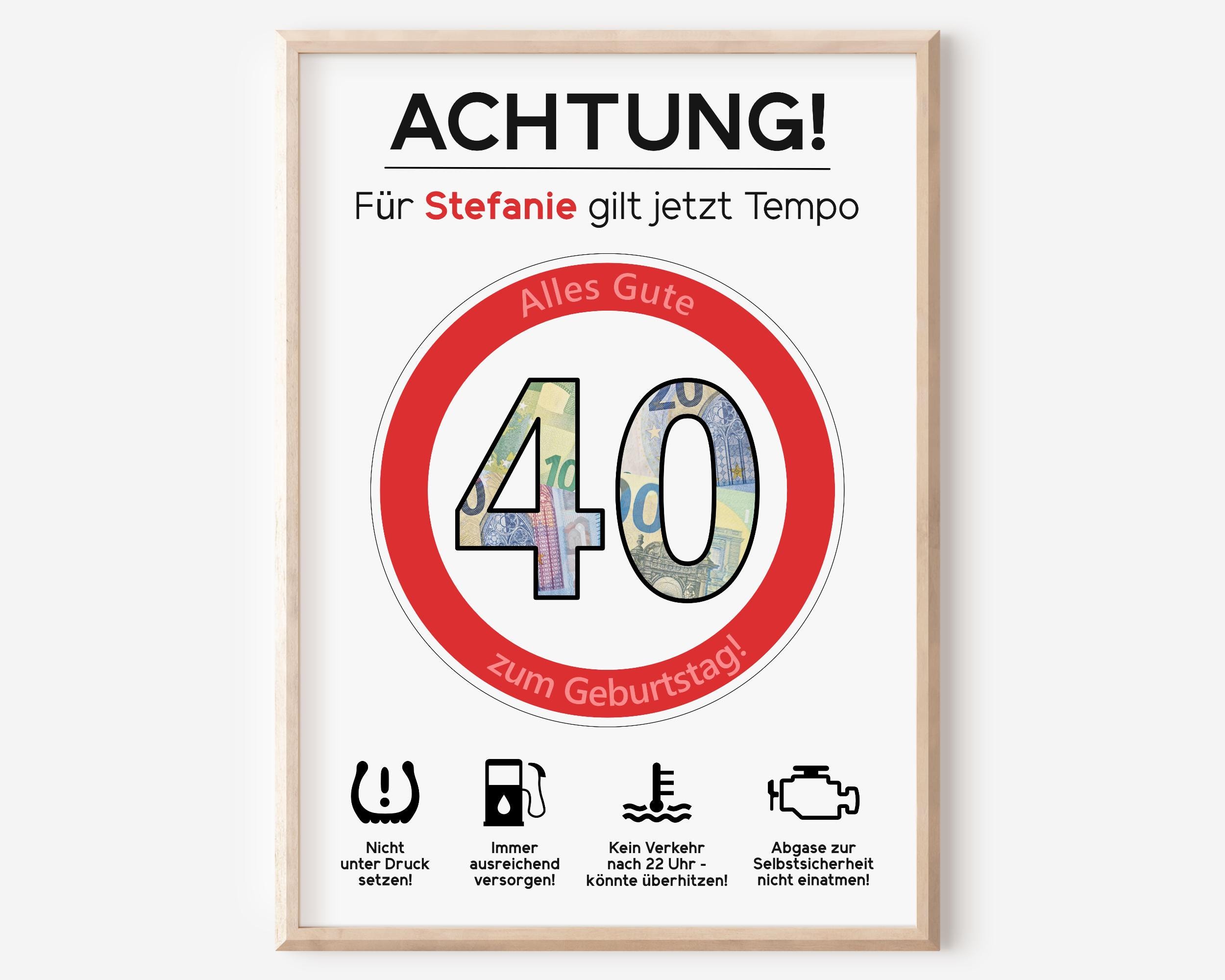 Geburtstags-Schärpe „40 Jahre“ – Weißer Satin, 225 Cm Lang, Für Lustige Feiern & Unterschriften
