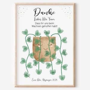 Abschiedsgeschenk Kita | Erzieherin | Kindergarten | Kinderpflegerin | Tagesmutter | Geschenk Danke | Blume Pflanze