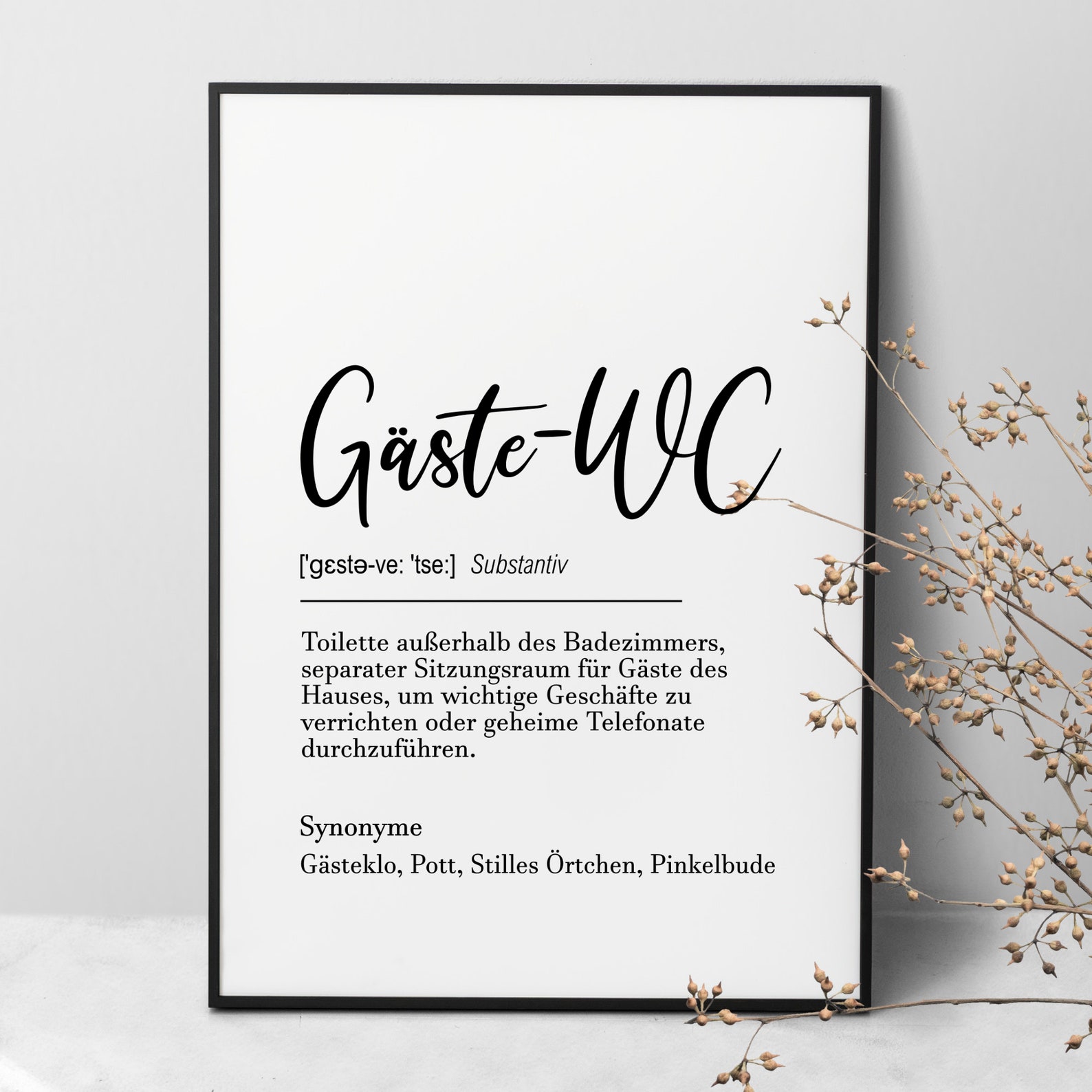 Poster Gaste Wc