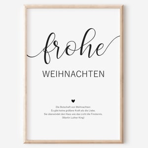 Poster Weihnachten | Familie | Weihnachtsdekoration | Weihnachtsgeschenk | Geschenk | Zuhause | Weihnachtsschmuck | Wanddeko