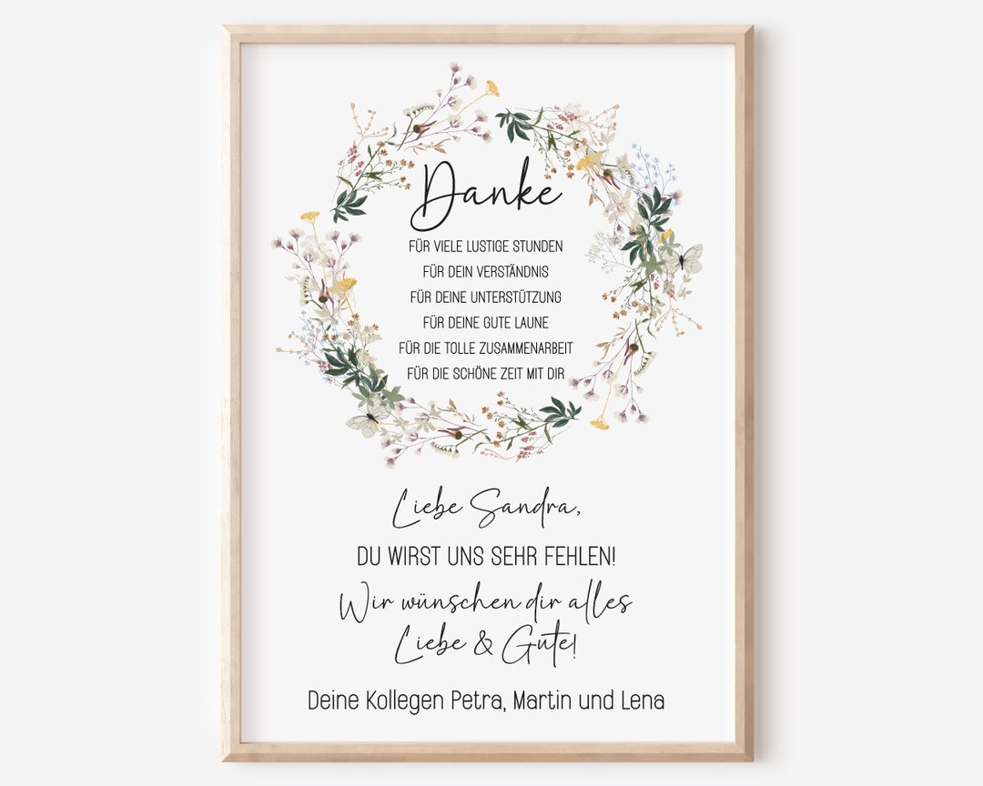 Abschiedsgeschenk Kollegin | Kollege | Rente | Ruhestand | Geschenk ...