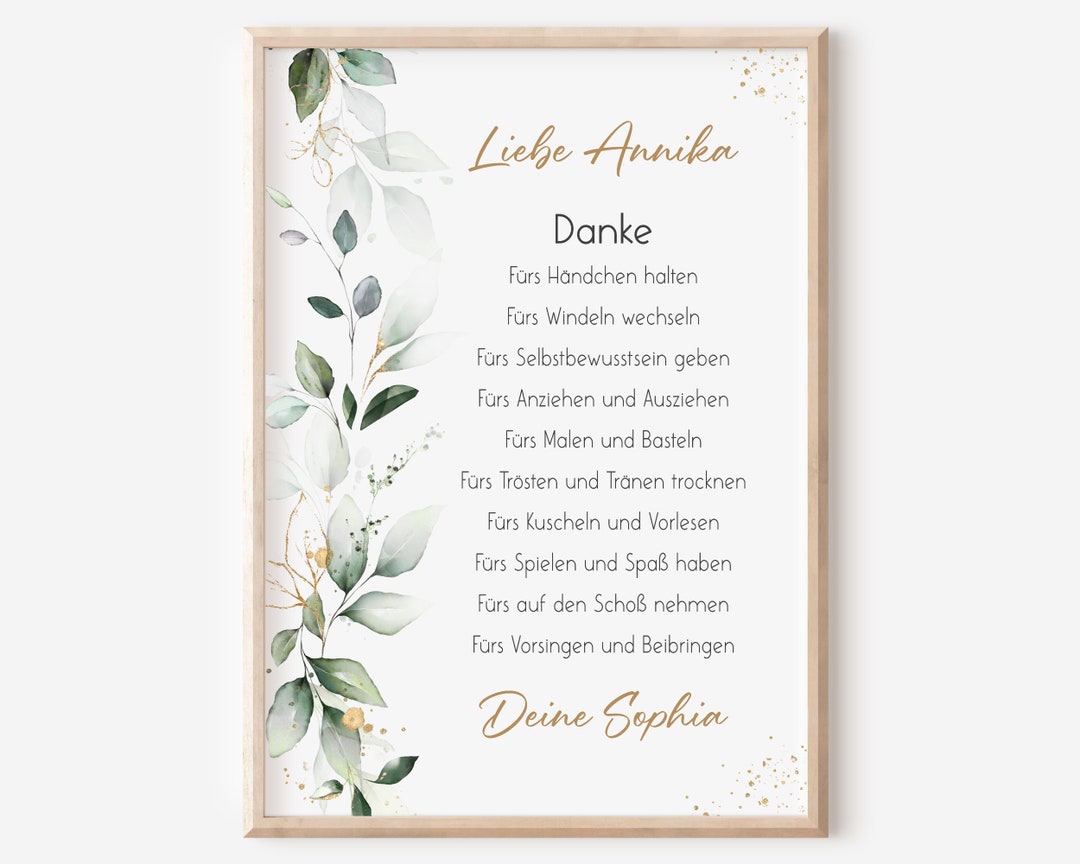 Abschiedsgeschenk Kita Erzieherin Tagesmutter Hebamme Kindergarten