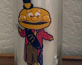 Vintage 1970’s Burger King Mayor McCheese Collector Series Glass Fast Food Memorabilia