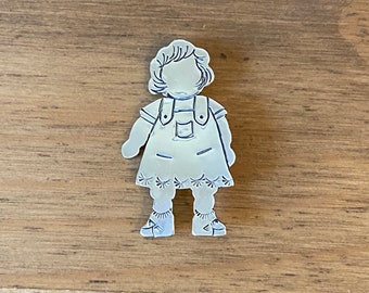 Vintage Sterling Silver "Little Girl" Pin/Brooch - Kost Designs