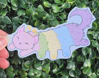 CAT-APILLAR Glossy Vinyl Sticker - Mr. Fishflakes (3in)