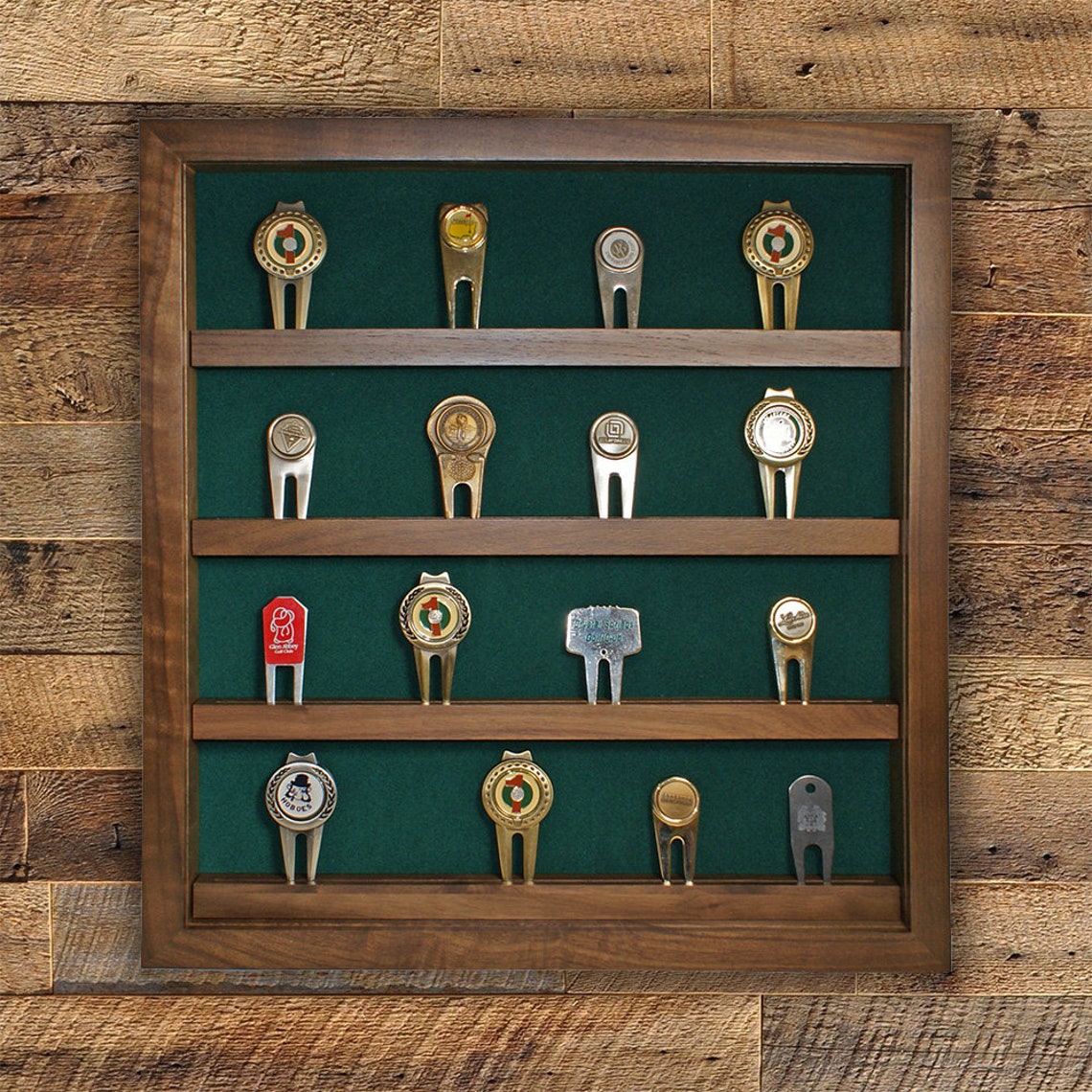 40 Golf Divot Tool Display With Acrylic Coverthree Color Options Etsy