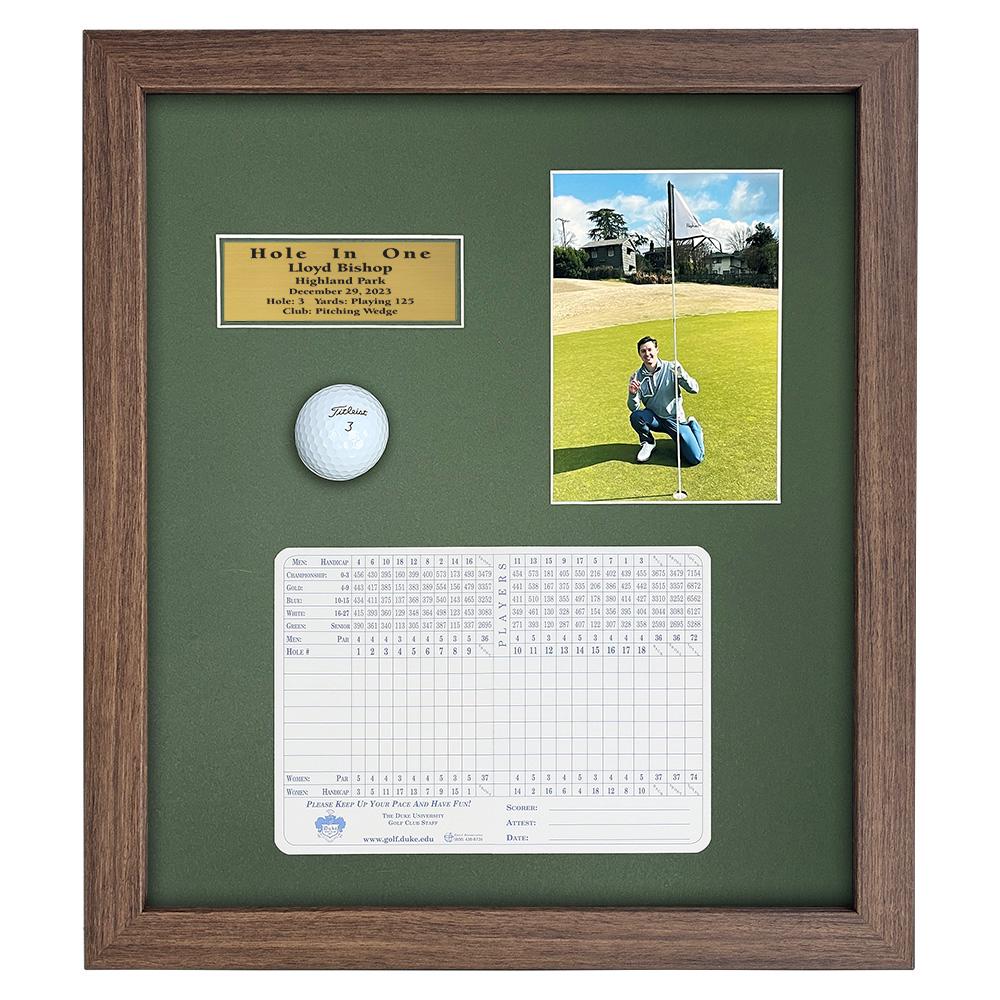 Golf Hole-in-one Shadowbox for Ball,scorecard and Photo | 3 Frame ...