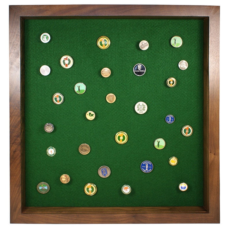 Golf Ball Marker Display Caseholds 100 Flat or Pegged Ball Markersfour