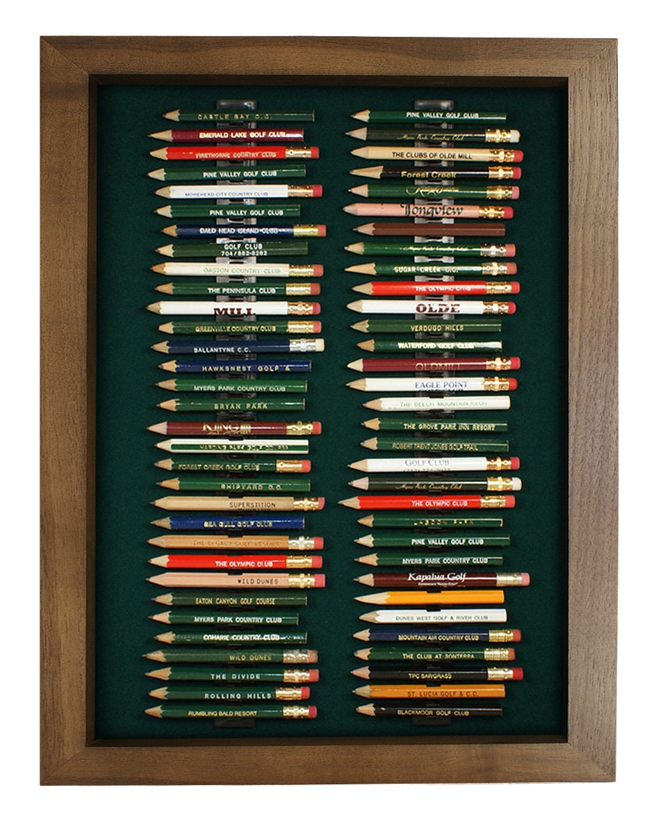 64 Golf Pencil Display Case Etsy