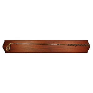 Premium Golf Club Wall Mount | 1 Club Capacity | Perfect Display Rack for Antique or Vintage Golf Clubs | Solid Hardwood Cherry Finish