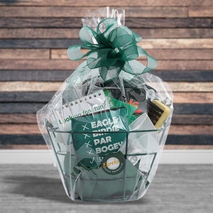 The Open Golf Themed Gift Basket | Personalized Gift for Golfers | 14 Essential Golf Accessories