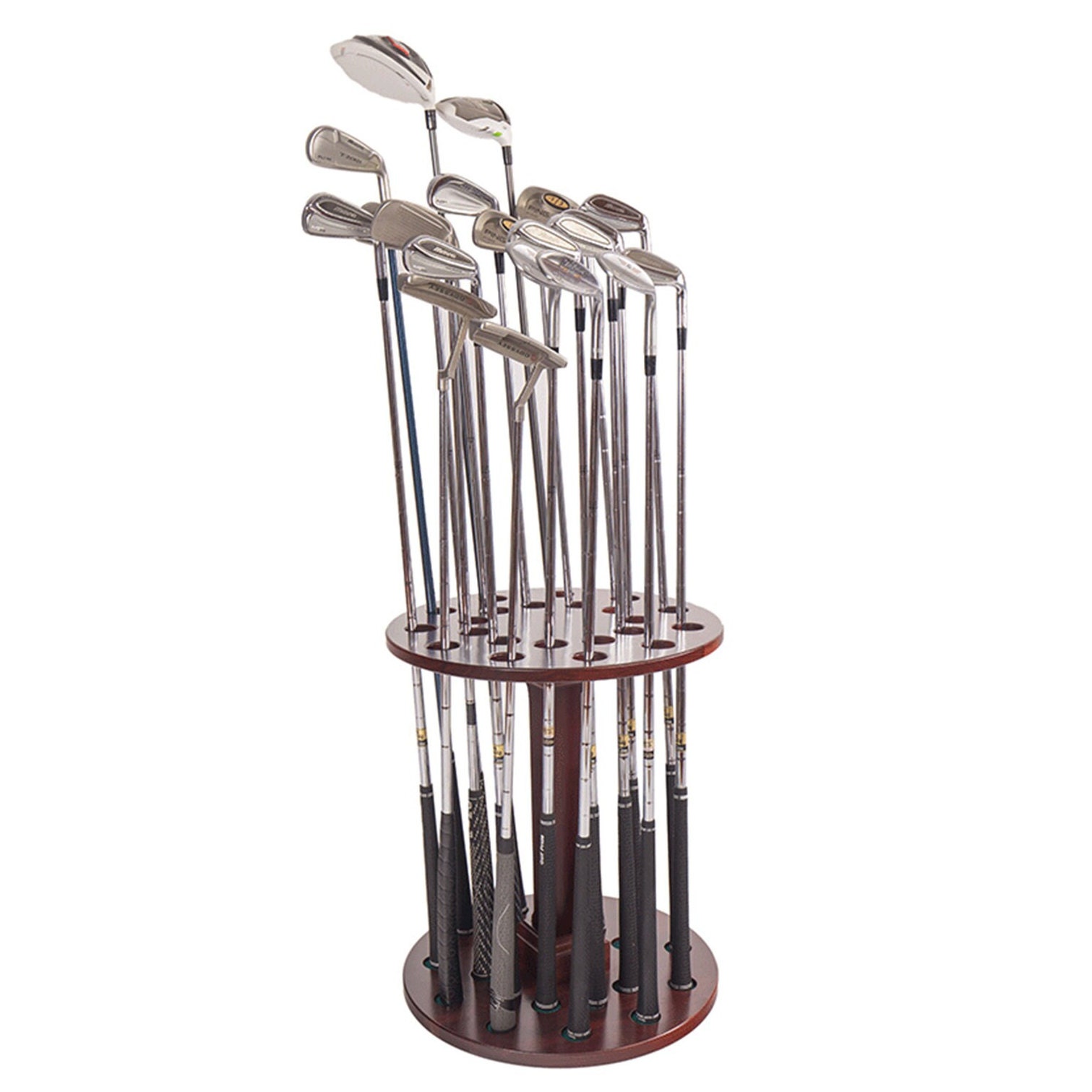 Premium Wooden Golf Club Display Rack | 22 Club Capacity | Perfect for ...