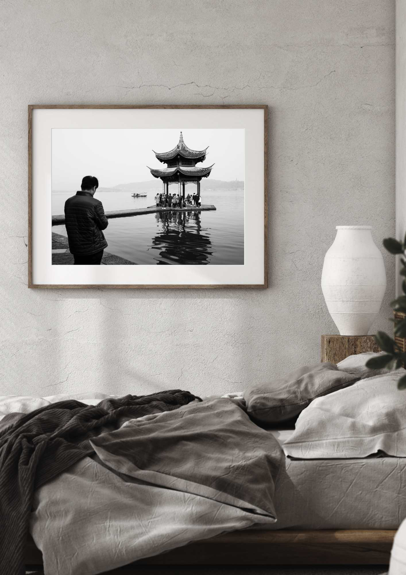 HANGZHOU Jixian Pavilion. West Lake. Black and White Travel Photography ...