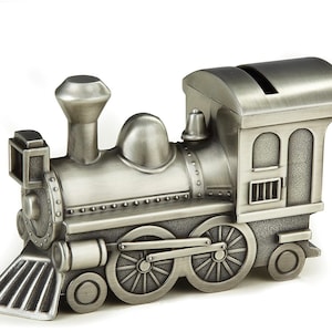 Personalized Train Money Bank,Engraved Baby Gift, Train Bank,Train Piggy Bank,Piggy Saving, Money Box, Baby Keepsake Gift,Money Bank