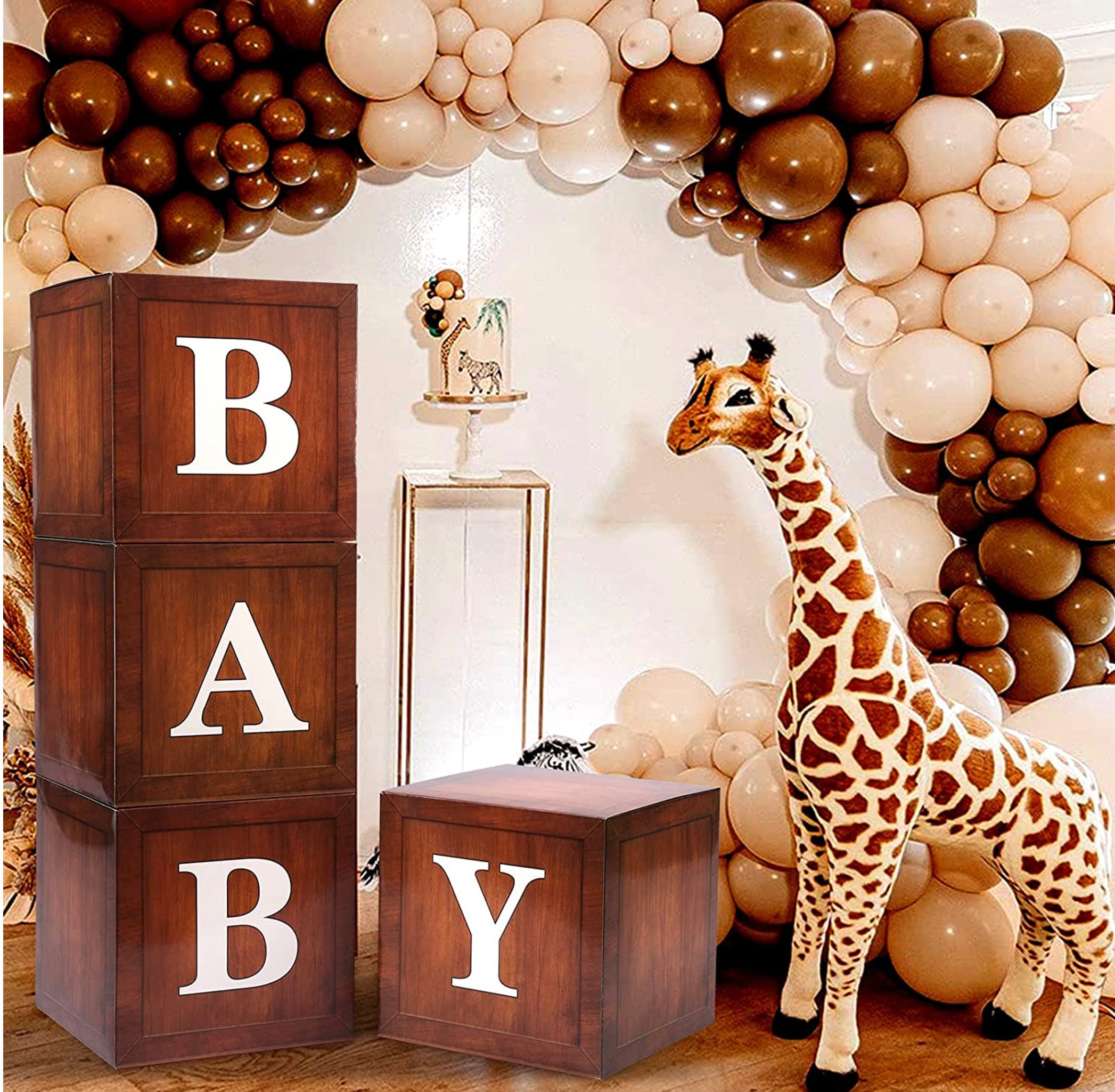 Baby Boxes With Letters for Baby Showerballoon Boxes With Etsy