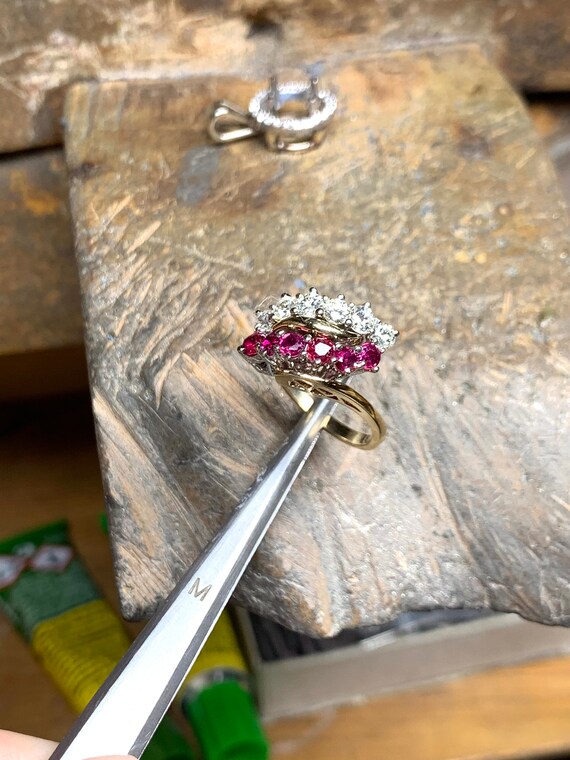 Ruby & Diamond Ring - image 4