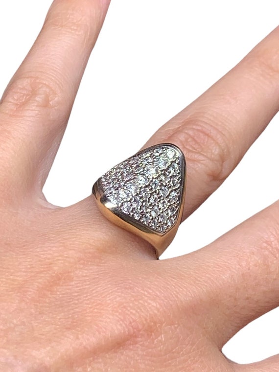 Pavé Saddle Ring - image 3