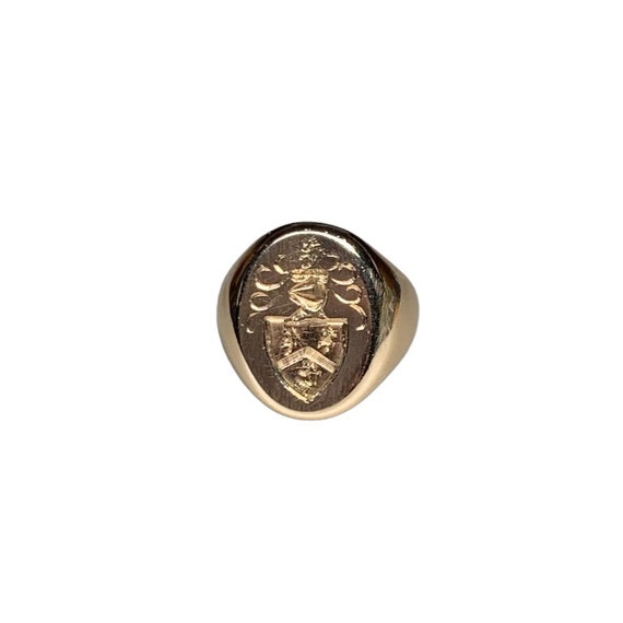 14k Coat of Arms Ring - image 6