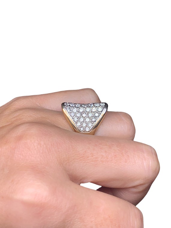 Pavé Saddle Ring - image 1