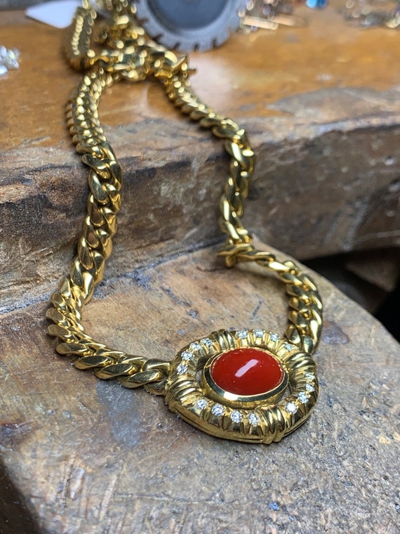 Vintage Sardonyx Italian Necklace - image 2