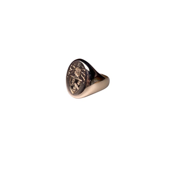 14k Coat of Arms Ring - image 2