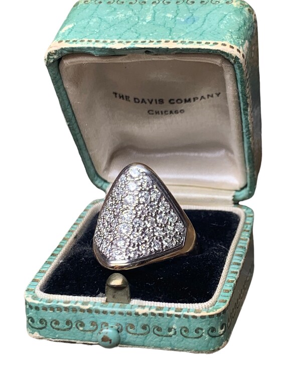 Pavé Saddle Ring - image 2