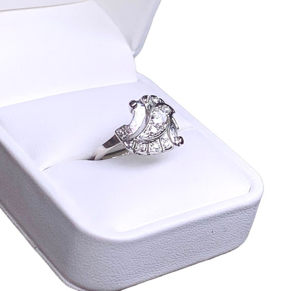14 karat Vintage Diamond Ring - image 3