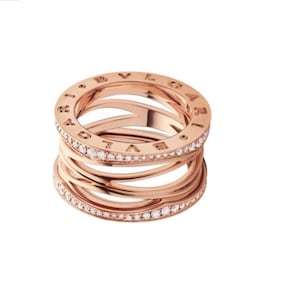 B.Zero1 Zaha Hadid 18k Rose Gold Band Ring