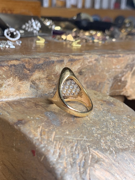 Pavé Saddle Ring - image 8