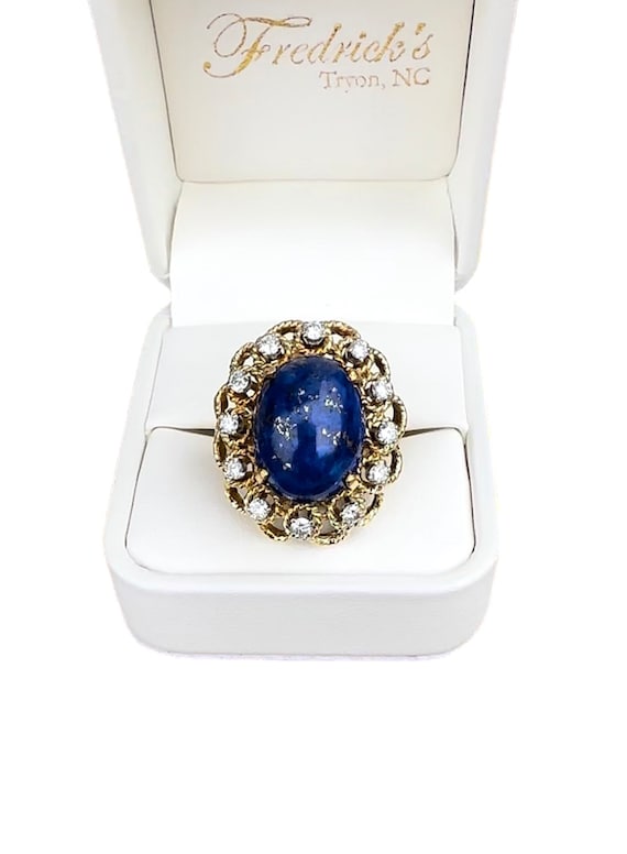 Lapis Lazuli, 18k Yellow Gold Cocktail Ring