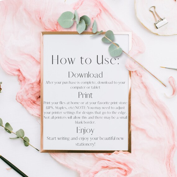 Stationery Sets Stationery Español B&W Frame Design Conmemoración