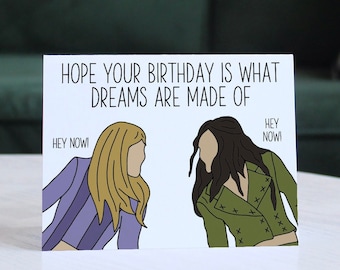 Lizzie McGuire Birthday Card - Hope Your Birthday Is What Dreams Are Made of, Lizzie McGuire Movie Hilary Duff card, disney birthday card