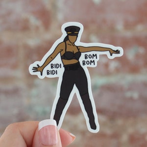 Selena Sticker - Bidi Bidi Bom Bom, Waterproof Weatherproof sticker, glossy, hand drawn, anything for Selenas, Selena fan, Selena music