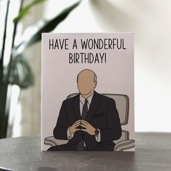 Mr. Wonderful Birthday Card - Shark Tank Birthday Card, Kevin O'Leary, entrepreneur birthday, small business owner, funny birthday card