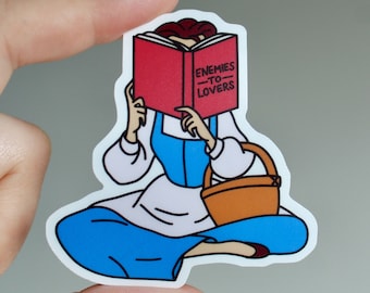ROMANCE TROPES Stickers - Beauty and the Beast, BookTok, Spicy Reading, Waterproof sticker, Belle smut fairy tale faerie acotar