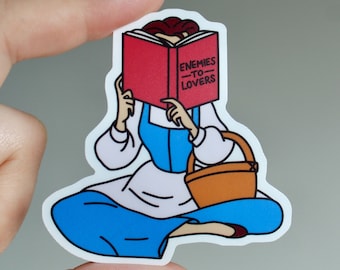 Beauty and the Beast Sticker: Enemies to Lovers, Waterproof Vinyl