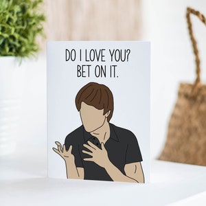 Bet On It - High School Musical Card, Troy Bolton, Zac Efron, HSM Meme, anniversary card, birthday card, disney channel