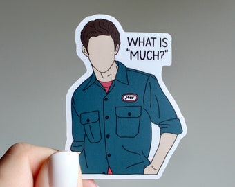 What is Much? Jess Sticker - bookworm sticker, jess mariano, gilmore sticker, Waterproof sticker, reader sticker, water bottle sticker