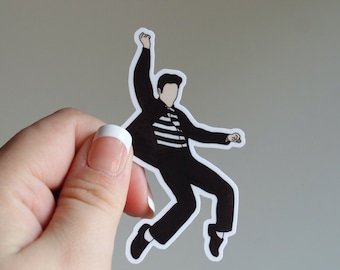 Elvis Presley Sticker: Jailhouse Rock, Waterproof Matte Vinyl