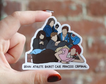 Breakfast Club Sticker: Waterproof Glossy Handmade Movie Decal