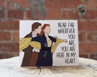 Titanic Card -  Anniversary Card Valentine's Card, Near Far Wherever You Are, My Heart Will Go On, Celine Dion, Long Distance card