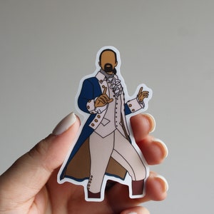 Alexander Hamilton Sticker - Hamilton sticker, Waterproof Weatherproof sticker, matte, broadway sticker, musical sticker, hamilton sticker