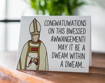 Princess Bride Wedding Card: Funny Engagement Congratulations