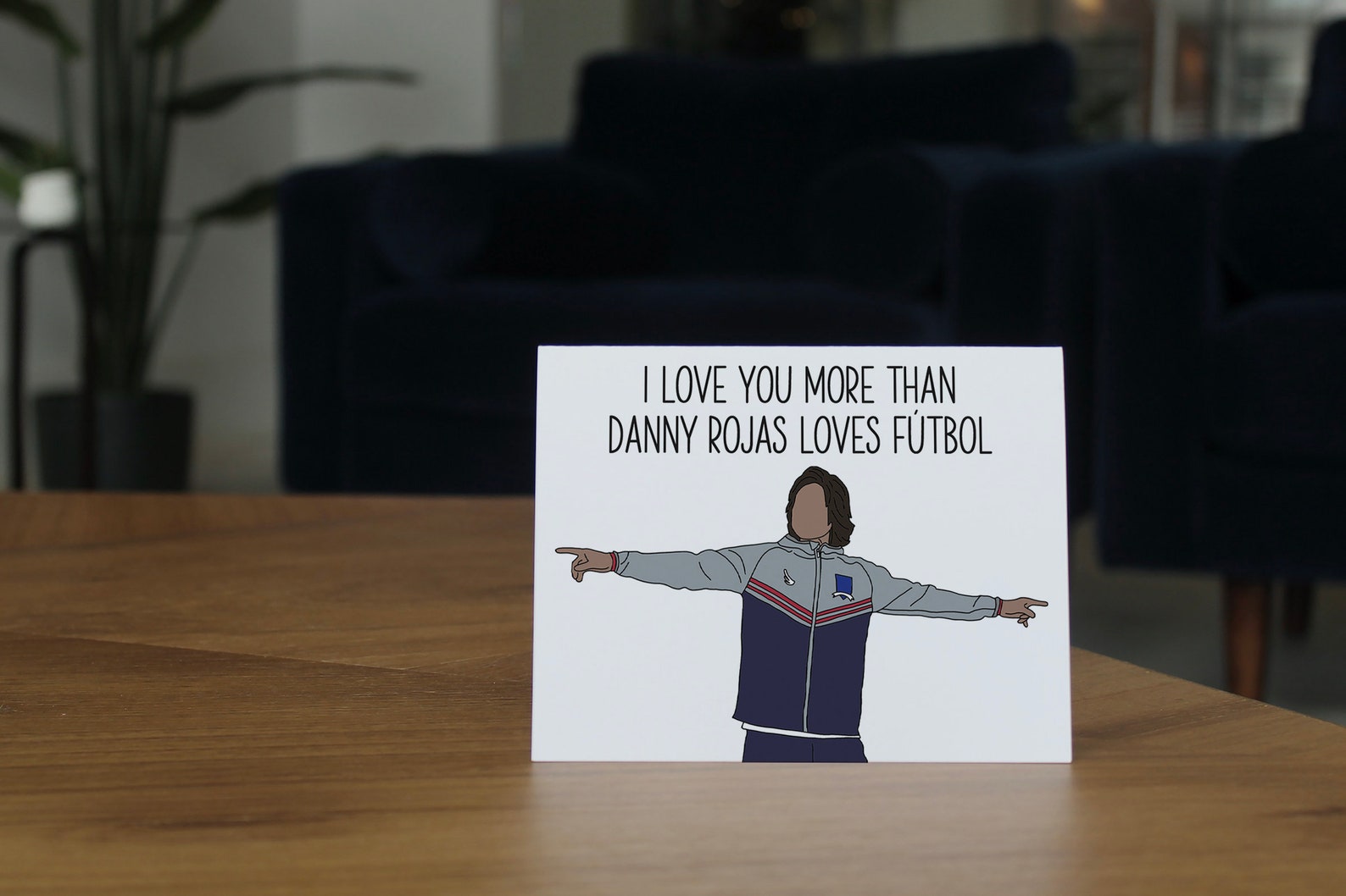 Danny Rojas I Love You Card Danny Rojas Futbol is Life Etsy