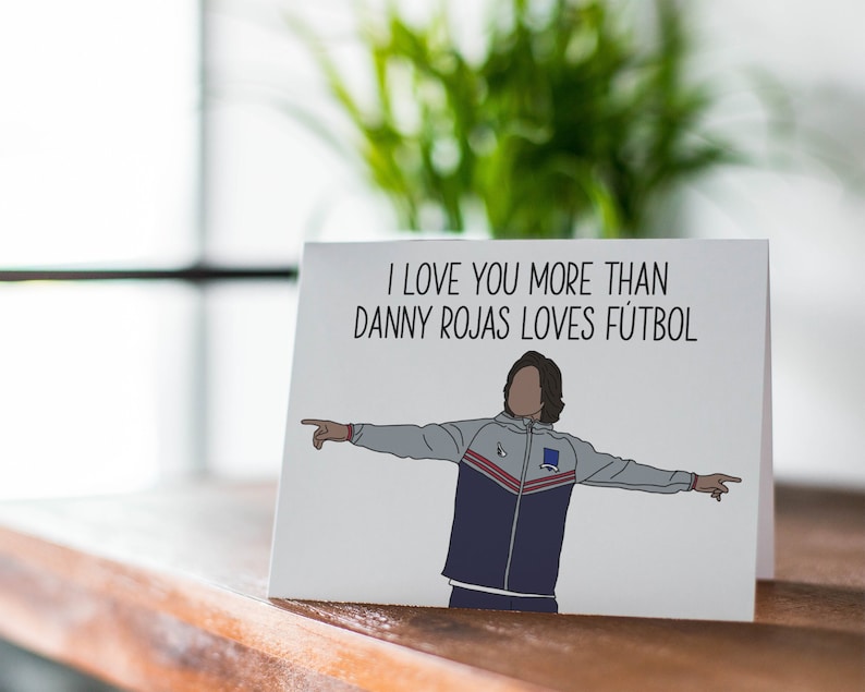 Danny Rojas I Love You Card Danny Rojas Futbol is Life | Etsy