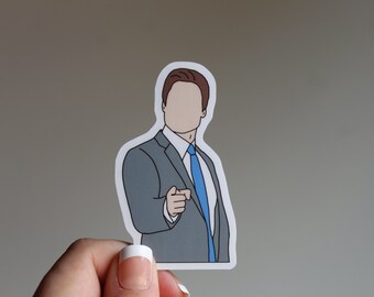 Chris Traeger Sticker: Parks and Rec, Waterproof Matte Vinyl