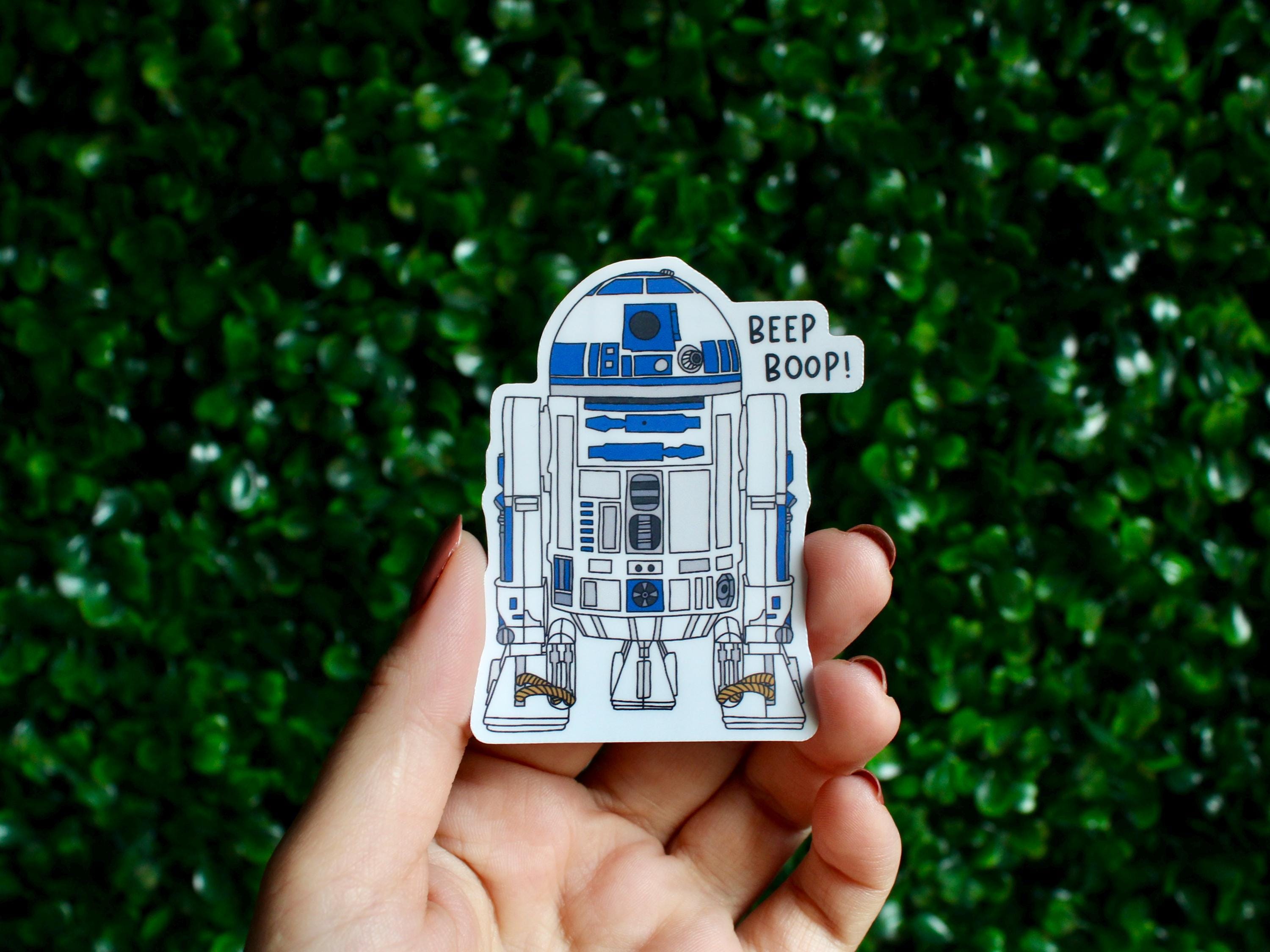 R2D2 Sticker: Waterproof Decal, Star Wars Sticker, Beep Boop