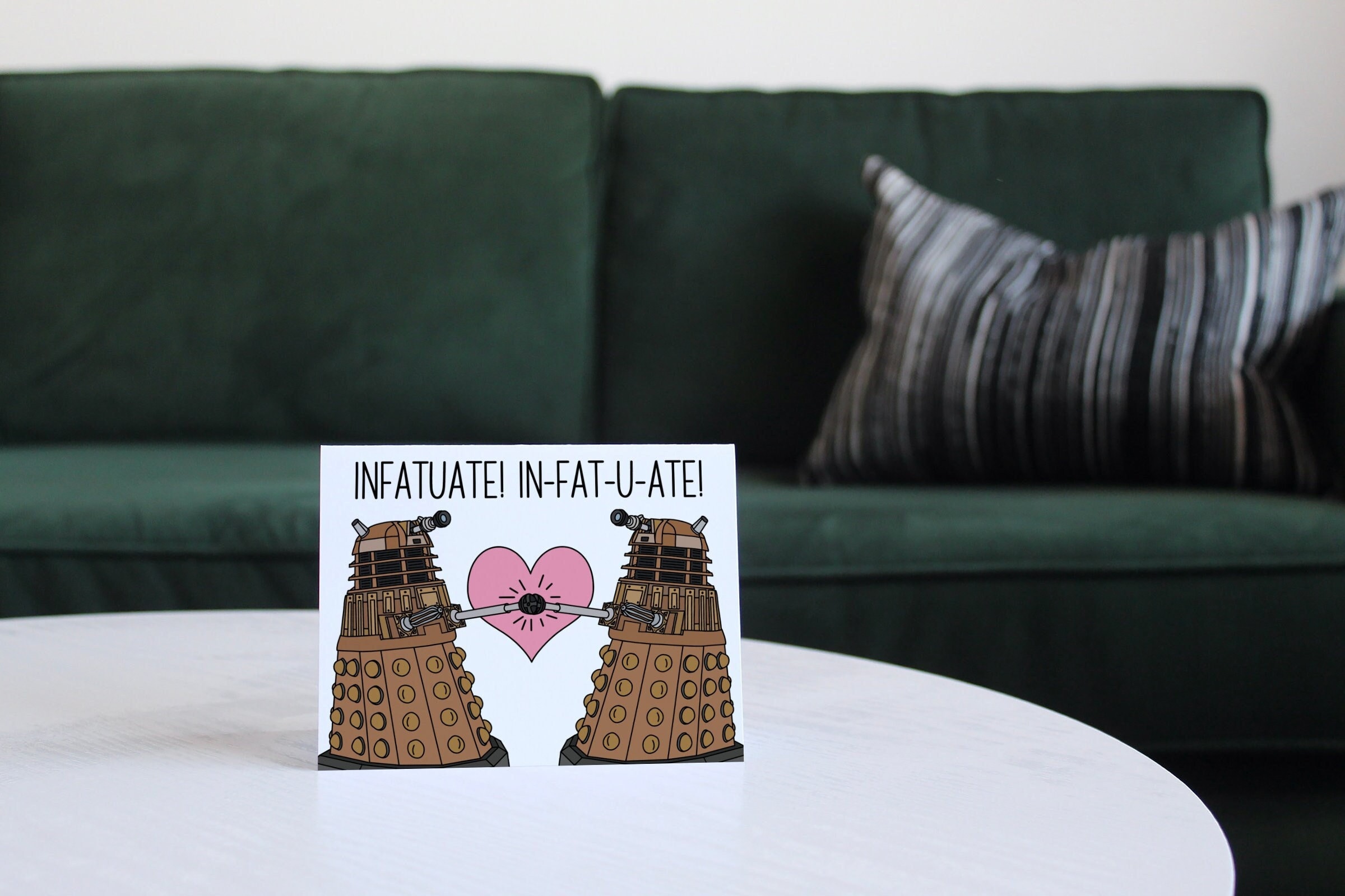 Infatuate Dalek Kiss Card Doctor Who Card, Exterminate, Funny Doctor Who  Card, Valentine's Day Card, Anniversary Card, Dalek Card - Etsy