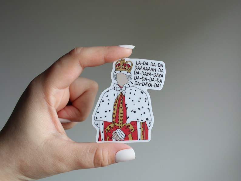 King Sticker Hamilton Sticker Waterproof Etsy